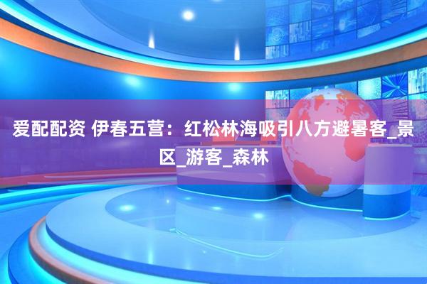 爱配配资 伊春五营：红松林海吸引八方避暑客_景区_游客_森林